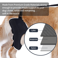 Attelle de patte arrière pour chien, attelle latérale en aluminium à deux angles, Support pour chiens avec stabilité, blessure CCL, attelle de genou pour chien à deux angles