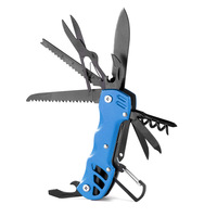Couteau multifonction, couteau de poche 16 en 1, couteau multifonction artisanal, cadeau d'anniversaire de Noël pour homme, femme, lui, elle, petit ami