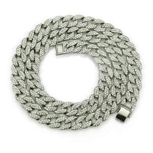 Homme rap accessoires Cubain diamant collier en or 16 pouces - Product Image 1