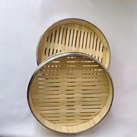 Panier vapeur en bambou de Sichuan naturel de 10 pouces, haute qualité, trois niveaux avec couvercle, pour dim sum, en promotion