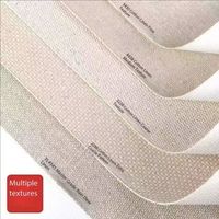 Rouleau de toile enduite imprimée UV en mélange de lin de haute qualité pour matériaux d'art de peinture acrylique et à l'huile avec impression numérique