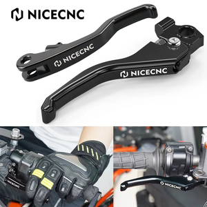 NICECNC pour KTM 690 <span class=keywords><strong>Enduro</strong></span> R SMC R 2014-2023 Levier de frein et d'embrayage court Husqvarna 701 <span class=keywords><strong>Enduro</strong></span> Supermoto 2016-2023 <span class=keywords><strong>GasGas</strong></span> 700 SM ES - Product Image 1
