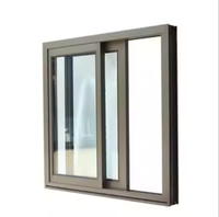 Ventanas Abatibles Modernas de Aluminio con Apertura Horizontal, Mosquitera Plegable de Acero Inoxidable, Cortina Colgante Resistente al Viento