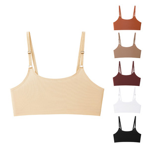 Groeiende Meisjes Ondergoed Meisjes Middelbare En Middelbare Scholieren Naadloze Beha Vaste Cup Bh Schokbestendig Vest