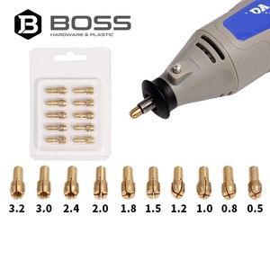 Mini mandrins de perçage en <span class=keywords><strong>laiton</strong></span> 0,5-3,2 mm, jeu de pinces de serrage pour <span class=keywords><strong>Dremel</strong></span> électrique, tige de 4,2/4,8 mm, vitesse variable, légers, qualité industrielle - Product Image 1