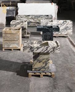 حوض حوض رخامي من الكالاكاتا فيولا قابل للتخصيص من YUSHI لتزيين الحمام والفندق والفيلا - Product Image 5