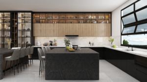 Custom Modular Kitchen <b>Cabinets</b> U Shape Wood Veneer Mdf Small Wood Kitchen <b>Cabinet</b> Set Designs - Product Image 3