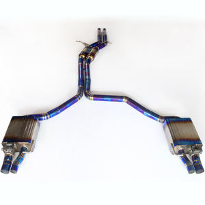 Tubi di Scarico in Titanio Personalizzati OEM per Audi A6 <span class=keywords><strong>A7</strong></span> C7 C7.5 C8 3.0T con Risonatore Anteriore - Product Image 3