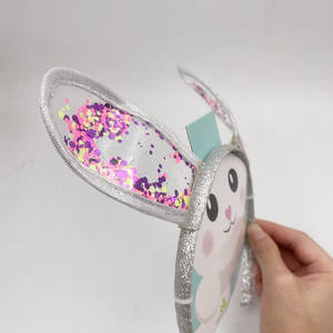 Commerce extérieur transfrontalier bandeau à oreilles de lapin à paillettes irisées mignon dessin animé doux fille accessoire de cheveux fête - Product Image 4