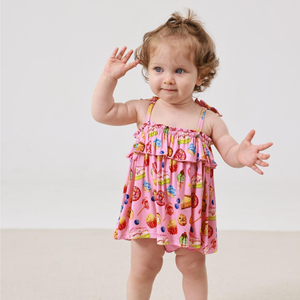 Venta al por mayor de mamelucos unisex para bebé, ecológicos, transpirables, de bambú, bonitos pijamas y peleles tejidos 100% de fibra de bambú - Product Image 1