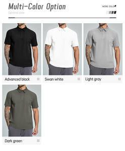 Camiseta de Golf Ecológica Reciclada para Hombre, Transpirable, de Secado Rápido, Manga Corta, Ropa Deportiva Informal, Logotipo Personalizado al por Mayor para Entrenamiento - Product Image 5