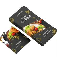 Impression de brochures pliées en trois couleurs personnalisées, menu de restaurant, café, hôtel, dépliant pliable avec votre logo