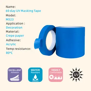 14 Days Uv Original Blue Painters Tape Protects Surfaces And Removes Easily Blue Masking Tape For Indoor And Outdoor Use