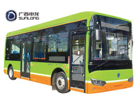 Bus électrique Sunlong à entrée basse, 56 places, 11-20 sièges, conduite à gauche, caméra 360°, 8,5 mètres, norme d'émission Euro 6, vitesse maximale 51-70 km/h