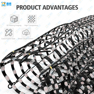 Pantalla LED Publicitaria Personalizada, Enrollable, Plegable, Transparente, Flexible, con Grado de Protección IP65, <span class=keywords><strong>para</strong></span> Elevadores de Centros Comerciales - Product Image 2