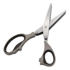 <b>Kitchen</b> <b>Scissor</b> Stainless Steel Green Gray Straight Head Multi Purpose For Home Use - Product Image 2