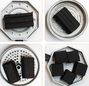 Meilleures briquettes <span class=keywords><strong>de</strong></span> <span class=keywords><strong>charbon</strong></span> <span class=keywords><strong>de</strong></span> bambou (fabriquées à la machine) pour barbecue et chicha – Faible teneur en cendres, allumage rapide, sans produits chimiques - Product Image 5