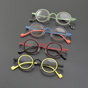 Handgemachte Luxus-Korrektur brille Chinese Custom Neueste Gold Gute Qualität Acetat Gelb Rot Blau Grün <span class=keywords><strong>Party</strong></span> Kinder Männer Frauen - Product Image 2