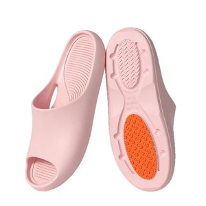 Anti Slip TPR Home <b>Slippers</b> For Men And Women Pink Soft Sole Flat Heel Indoor Bath Shower All Seasons Hotel <b>Slippers</b> - Product Image 3