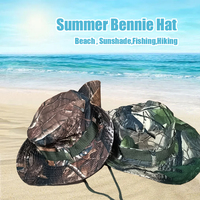 Topi memancing ember Bonnie pantai Hiking desain yang indah topi tepi besar CP daun kayu hutan untuk perjalanan luar ruangan Bonnie