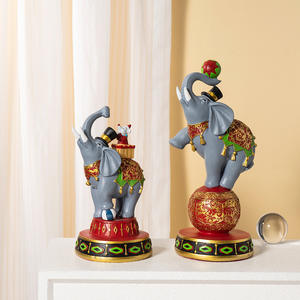 Adornos Creativos de Elefante de Circo, Arte Moderno, Decoración de Alta Gama para Sala de Estar, Mueble de TV, Entrada, Manualidades - Product Image 2
