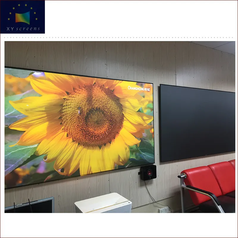 120inch xy screen pet crystal alr ust projector screen wemax one/one pro optoma p1 4k laser tv