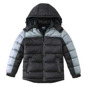 2024 Custom Wholesale Kids Puffer Jacket for Boys Girls Warm Winter Wear Padded Hooded Down Jackets Thicken Down Jackets