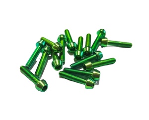 Sản xuất Titan Hex giảm dần đầu Bolt vít Xe Đạp Xe Đạp thân Bolt-màu xanh lá cây chấp nhận tùy biến - Product Image 4
