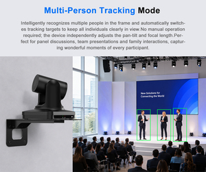 Caméras de visioconférence PTZ <span class=keywords><strong>4K</strong></span> 30fps avec zoom optique 20x, suivi IA, NDI pour la diffusion en direct de cultes religieux, studio, direct usine - Product Image 6