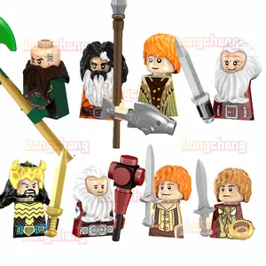 Pg8150 Populaire Filmpersonage Ringen Duvalin Beaver Bean Bahrain Thorin Bilbo Assemblage Mini Figuren Bouwsteen Verzamelen Speelgoed