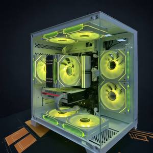 Lovingcool Factory OEM Custom Logo Full Tower <b>Computer</b> <b>Case</b> MicroATX Motherboard Gaming Steel 3 Fans Side Panel Window - Product Image 2