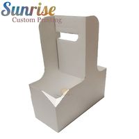 Porte-gobelet en papier jetable écologique en gros pour le café, porte-gobelet avec impression personnalisée