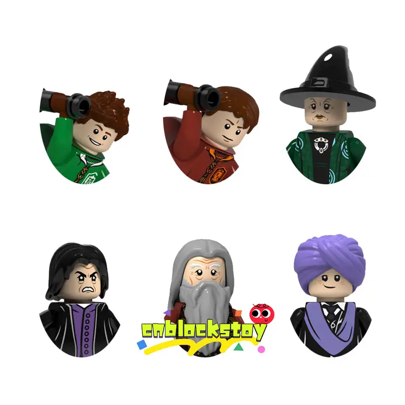 Severus profesör Severus Dumbledore Oliver ahşap Harry sihirli Mini tuğla yapı taşı şekil plastik eğitici oyuncak PG8162