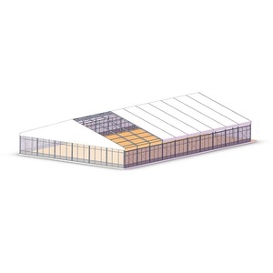 Customized Sports Tent Aluminum Frame PVC Fabric Double Layer Four Season Extended Type For Basketball Football <b>Badminton</b> Events - Product Image 1