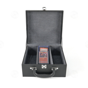 Estuche Rígido Personalizado Negro de 3 Ranuras con Apertura Superior para Tarjetas, Venta al Por Mayor - Product Image 1