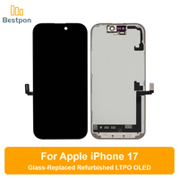 Remplacement pour écran OLED d'iPhone 17, assemblage remis à neuf avec verre remplaqué, panneau et circuit intégré d'origine, Grade A
