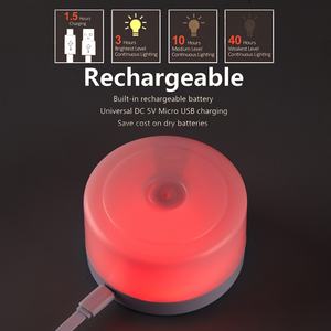 Lampe de bureau LED intelligente rechargeable par USB, éclairage d'ambiance à intensité variable, lampe de table à capteur tactile, veilleuse portable - Product Image 6