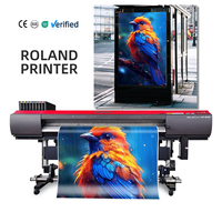 Impresora de Inyección de Tinta Eco Solvente Roland XF-640 Usada, Impresora de Gran Formato para Papel Tapiz con Dos Cabezales DX7 para Materiales Flexibles