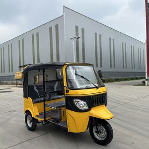 Tricycle électrique jaune 4500W pour 4 passagers, fabricant chinois, 60V/72V, pour taxi - Product Image 1