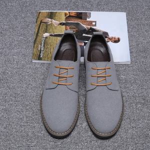 Zapatos Casuales de Gamuza para Hombre, Talla Grande, Estilo Británico, con Cordones, Zapatos de Vestir Retro, Zapatos para Caminar, Zapatos de Hombre - Product Image 4