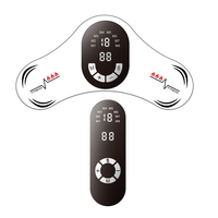 Masseur électrique portable rechargeable à impulsions, 3 réglages de chaleur, 19 vitesses, 8 modes, appareil de relaxation musculaire pour le cou, les épaules et le dos
