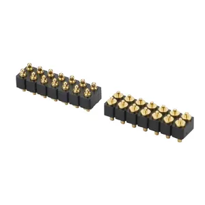 Professionele Fabrikant Van 2.54Mm 2X7P Plug Pogo Pin Pcb Mount Verticale Dip Connector