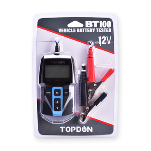 TOPDON BT100 100-2000CCA 플러디드 AGM 젤 EFB VRLA 12V 자동차 오토바이 디지털 배터리 테스터 분석기 - Product Image 1