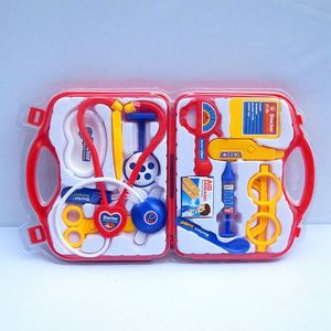 <span class=keywords><strong>Valise</strong></span> en plastique portable unisexe ensemble de jouets éducatifs pour bébé infirmière et médecin jeux simulation trousse à outils médicaux jeu de rôle - Product Image 3