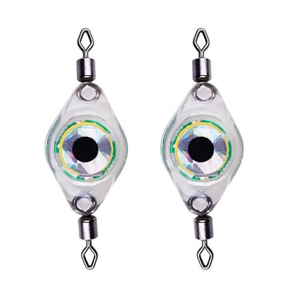 underwater flashing lure eyes lure factory supply pesca OEM on stock Fish trap light Lure eyes attracting fish lamp swivel