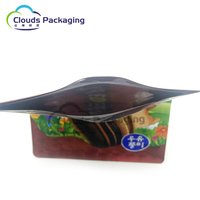 Matte zilveren hersluitbare zipstand-up pouch, food grade verpakking voor gedroogd fruit en noten, geschikt voor snack retail display.
