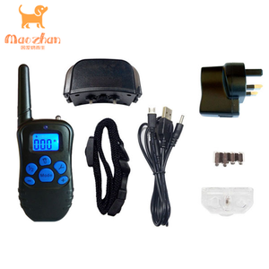 Wiederauf lad bares elektronisches Hunde halsband <span class=keywords><strong>300m</strong></span> wasserdichtes Stop Bark LCD-Display Fernbedienung für Shock Vibration Sound - Product Image 5