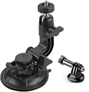 Cámara de deportes de acción universal soporte de ventosa de coche para Go Pro Hero <span class=keywords><strong>DJI</strong></span> OMSO XIAOMI YI <span class=keywords><strong>4K</strong></span> AKASO SJCAM INSTA 360 ONE <span class=keywords><strong>X3</strong></span> X4 X5 - Product Image 1