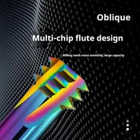 Fraise à filetage CNC en métal à un ou trois dents pour le traitement des filetages M1-M2 et M10-M18, HRC 60-65