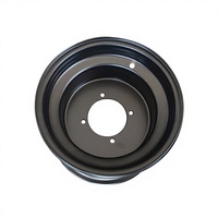 Nouvelle jante arrière noire de 10 pouces 220x280, moyeu en fer à 4 trous pour ATV Quad 4 roues tout-terrain 50cc/110cc/125cc